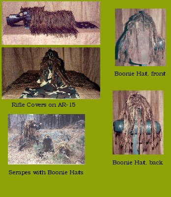 Rifle Covers, Boonie Hats, and Serapes